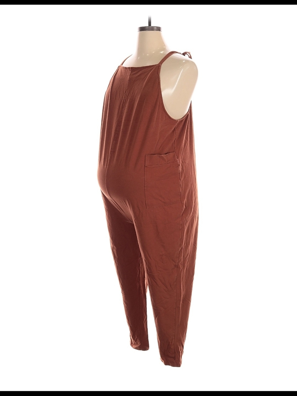 Storq Rust Brown Maternity Overalls
